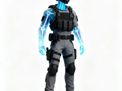 Spectral Tactical Operative 3D Model Low-poly 3D model