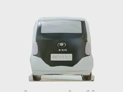 Maglev Capsule Taxi with Oval Design and LED Lighting Low-poly 3D model