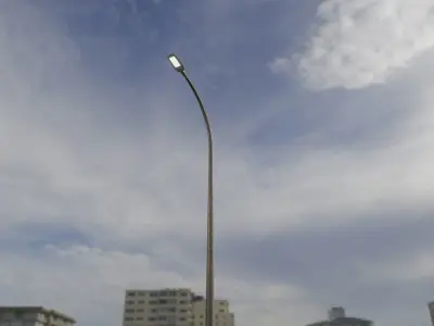 Street Light 12 version 13 6m with pole 1 Low-poly 3D model