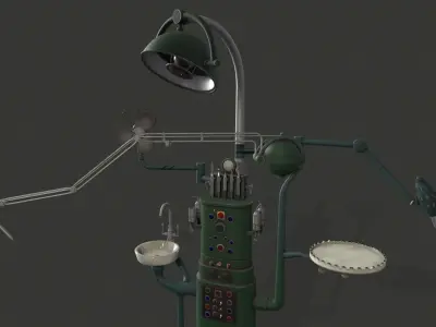 Rathbone Dental Unit Low-poly 3D model