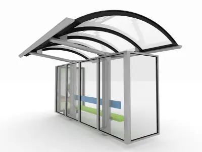 Bus Station 3D model