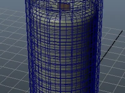 Wood Wick Candle 3D print model