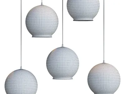 CAULDRON Pendant lamp By Mineheart 3D model