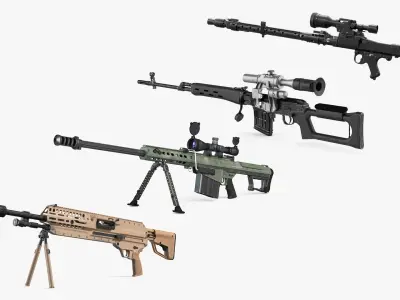  Sniper Rifles Collection 4 