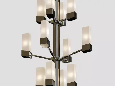 Z Lite Zen 12 Light Mini Chandelier 3D model