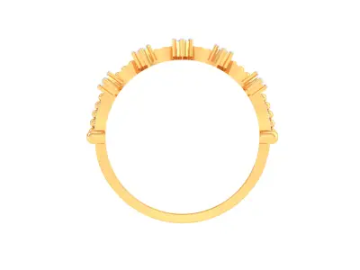  Women Crown Ring MTL 3dm STL OBJ FBX Details 3D print model