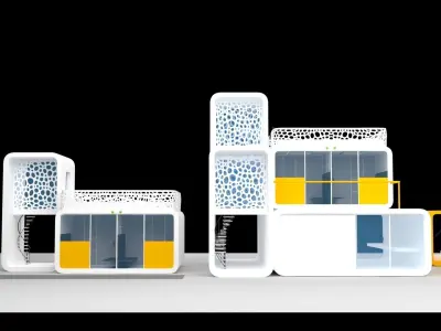 Modular house 3D model
