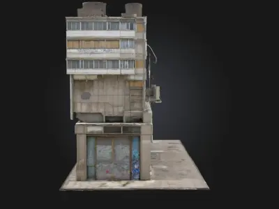 Urban Monolith  A Towering Symbol of Modern Minimalism 3D model