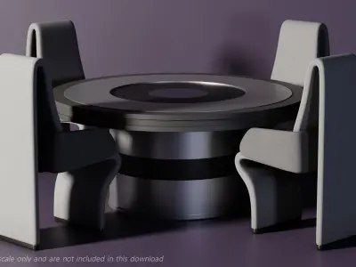 WaveRider Lounge Table 3D model