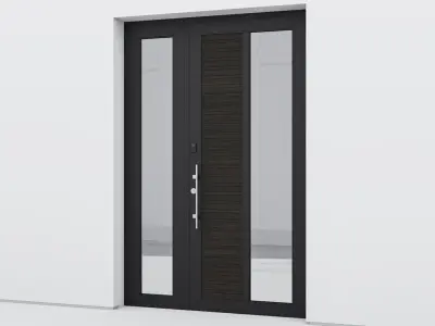 Aluminium door 127 3D model