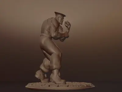GUILE - STREET FIGHTER 3D print model