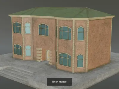 Old Houses 3D Model Pack