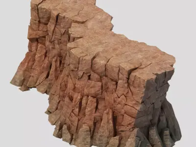 Sennard - Cliffs 04 3D model