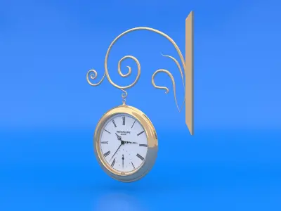 Street Clock 3D model