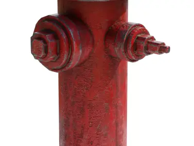 Fire Hydrant Game Ready Low Poly Low-poly 3D model