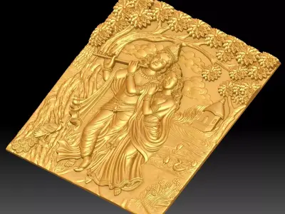 VenuSaadhya Eternal Flute Embrace 3D print model