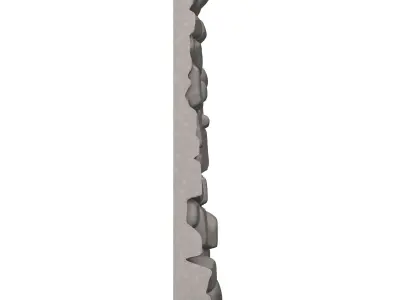Uneven Stone Slab Wall Detail 3D print model purchase