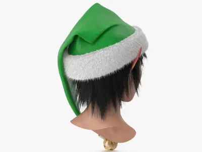  Christmas Elf Female Head 2 