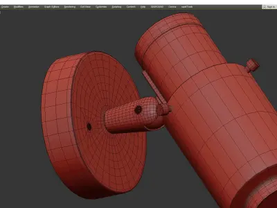 Biny Spot Light Low-poly 3D model