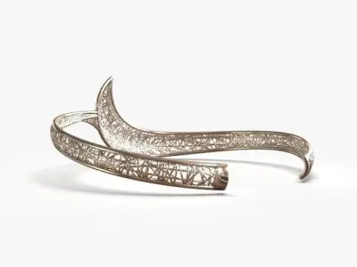 Light cuff bracelet 3D print model