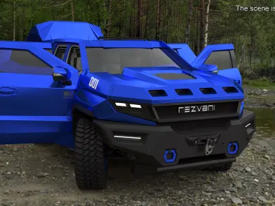  Rezvani 2024 Armored SUV Blue 