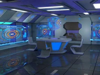Sci Fi Interior  3D model