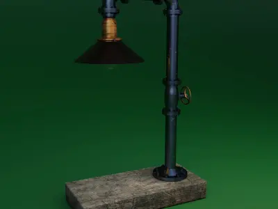 Pipe head light 3D model