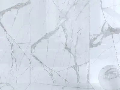 Wall Tiles Museum Glacier White Set 160x320 Set 3 Texture