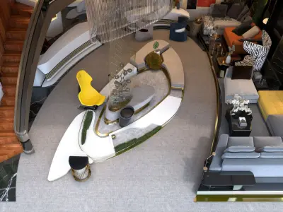 Showroom    Gallery Furniture   Livingroom   office   Reception 3D model