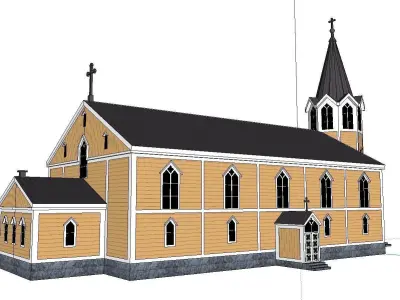Architecture-Religion-God-Culture-Temple-0139 church 3D model