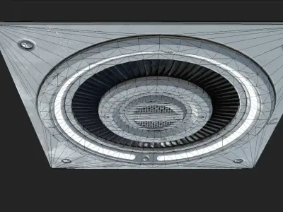 Sci-fi Ventilation Game Ready Low-poly 3D model