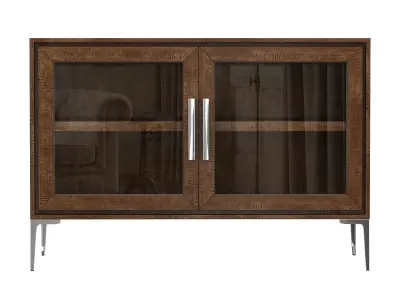 BENOIT GLASS 4-DOOR SIDEBOARD 3D model