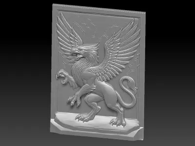2 Griffon CNC Relief Model 3D print model