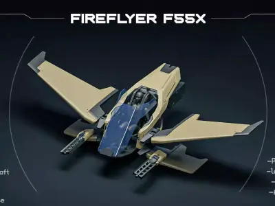 FIREFLYER aircraft 3D print model