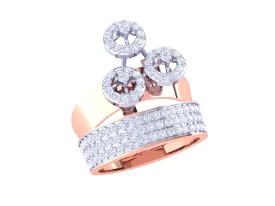  Women Ring MTL 3dm STL OBJ FBX Details 3D print model 67