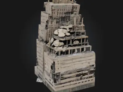 Crumbled Towers  Echoes of a Forgotten Fortress 3D model