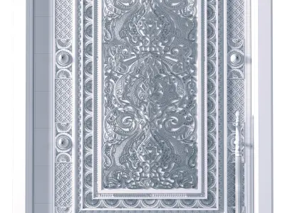 Classic Door N01 3D model