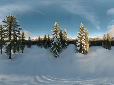 HDRI Forest Panoramas Low-poly 3D model