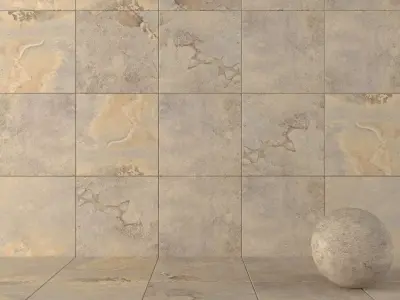 Stone Wall Tiles Kayah Autumn 80x80 Set 3 Texture