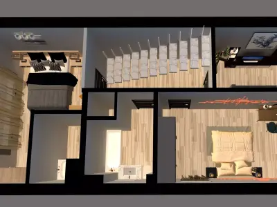 3d floor plan 3D model