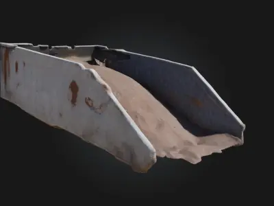 Sand Container Utility Storage Model for Construction  3D model