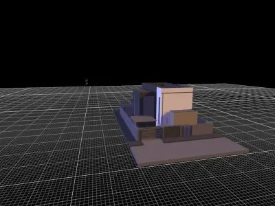 A house of 250 square meters 3D model