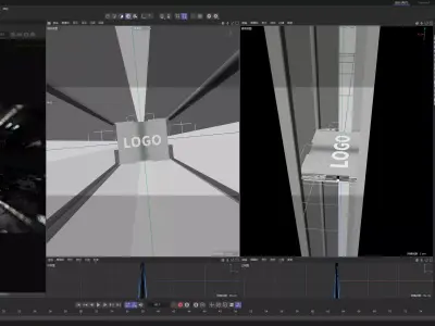 C4D Octane CPU chip core capacitance Scifi Circuit board 3D model