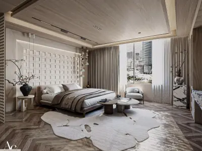 Master bedroom interior design  3D model