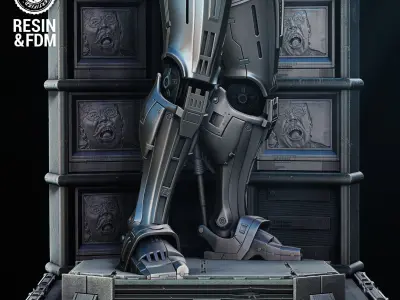 Wicked Movies Robocop Sculpture Tested for 3D printing  3D print model