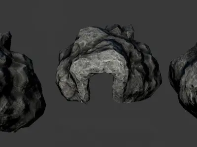 Rocky Hills Environment - Light Pack Free low-poly 3D model