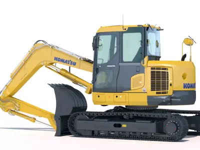 Excavator KOMATSU PC118MR-8 3D model