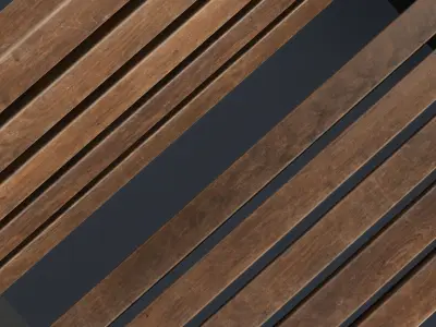 Modern Outdoor Bench 45 PBR Game Ready Low-poly 3D model