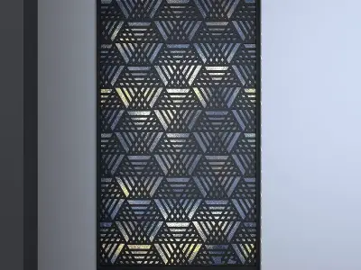 3d screen window Low-poly 3D model