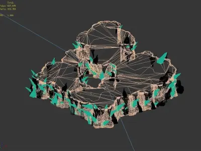 Magic Mountain - Mountain Cliff 02 3D model